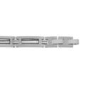 Bracelets sur Artemare : Bracelet en acier avec double c&acirc;ble gris 19,5cm+1 r&eacute;glable double fermoir