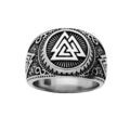 Chevali&egrave;re en acier patin&eacute; motif viking Artemare