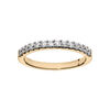 Bague en vermeil grande taille demi rail d'oxydes blancs sertis