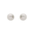 Boucles d'oreille en plaqu&eacute; or Perle de culture d'eau douce 5mm et fermoir poussette