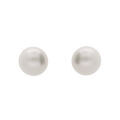 Boucles d'oreille en plaqu&eacute; or Perle de culture d'eau douce 6mm et fermoir poussette Artemare