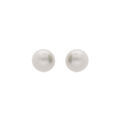 Boucles d'oreille sur Artemare : Boucles d'oreille en plaqu&eacute; or Perle de culture d'eau douce 8mm et fermoir poussette