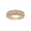 Bague en plaqu&eacute; or oxydes blancs sertis sur le dessus