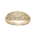 Bague en plaqu&eacute; or jonc bomb&eacute; ajour&eacute;