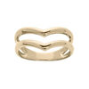 Bague en plaqu&eacute; or grande taille forme pointe