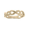 Bague en plaqu&eacute; or grande taille motif infini lisse