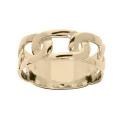 Bague en plaqu&eacute; or mailles entrelac&eacute;es