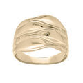 Bague en plaqu&eacute; or effet drap&eacute;