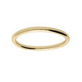 Bracelets sur Artemare : Bracelet en acier et PVD jaune rigide tube 6mm diam&egrave;tre 62mm