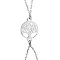 Parure de main en argent rhodi&eacute; avec pastille arbre de vie Artemare