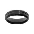 Alliances sur Artemare : Alliance en acier et PVD noir largeur 6mm