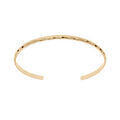 Bracelets sur Artemare : Bracelet jonc en plaqu&eacute; or ouvert et diamant&eacute; 55mm