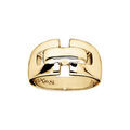 Bague Elix&egrave;s en vermeil avec barrette sur le dessus