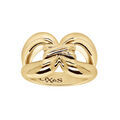 Bague Elix&egrave;s en vermeil noeud double lien