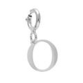 Pendentifs sur Artemare : Pendentif Charms en argent rhodi&eacute; initiale lettre O sur fermoir anneau ressort