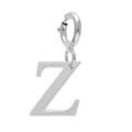 Pendentifs sur Artemare : Pendentif Charms en argent rhodi&eacute; initiale lettre Z sur fermoir anneau ressort