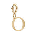 Pendentifs sur Artemare : Pendentif Charms en argent et dorure jaune initiale lettre O sur fermoir anneau ressort