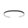 Bracelets sur Artemare : Bracelet jonc en acier fond noir largeur 4mm ouvert diam&egrave;tre 58mm