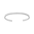 Bracelets sur Artemare : Bracelet jonc en acier fond blanc largeur 4mm ouvert diam&egrave;tre 58mm