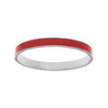 Bracelets sur Artemare : Bracelet jonc en acier articul&eacute;e fond rouge largeur 8mm diam&egrave;tre 60mm