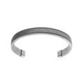 Bracelets sur Artemare : Bracelet jonc en acier ouvert et c&acirc;ble sur l'ext&eacute;rieur 65 x 50mm