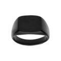Chevali&egrave;res sur Artemare : Chevali&egrave;re en acier et PVD noir plateau rectangulaire 15 x 11mm