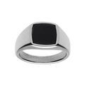 Chevali&egrave;res sur Artemare : Chevali&egrave;re en acier plateau carr&eacute; avec Onyx de synth&egrave;se 10 x 10mm