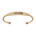 Bracelets sur Artemare : Bracelet jonc en plaqu&eacute; or esclave - grandmod&egrave;le 65 mm de diam&egrave;tre