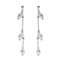 Boucles d'oreille tige acier et perles de culture d'eau douce