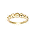 Bague plaqu&eacute; or avec boules de taille d&eacute;croissante