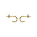 Boucles d'oreille sur Artemare : Boucles d'oreille tige cr&eacute;oles argent dor&eacute; boules