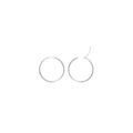 Boucles d'oreille sur Artemare : Cr&eacute;oles argent passiv&eacute; tube diam&egrave;tre 20mm fil 1,20mm