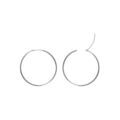 Boucles d'oreille sur Artemare : Cr&eacute;oles argent passiv&eacute; tube diam&egrave;tre 26mm fil 1,20mm