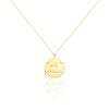 Histoire d'Or Collier Benedicte Message Or Jaune