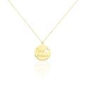 Colliers sur Grenoble : Histoire d'Or Collier Benedicte Message Or Jaune