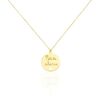 Histoire d'Or Collier Benedicte Message Or Jaune
