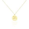 Colliers sur Grenoble : Histoire d'Or Collier Benedicte Message Or Jaune