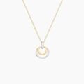 Histoire d'Or Collier Or Bicolore Blanc Et Jaune Eloisia Diamants