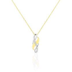 Histoire d'Or Collier Helene Or Bicolore Diamant