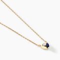 Histoire d'Or Collier Tameka Or Bicolore Saphir Diamant