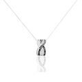 Colliers sur Grenoble : Histoire d'Or Collier Julianne Or Blanc Diamant