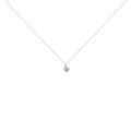 Histoire d'Or Collier Vrille Accompagnee Or Blanc Diamant