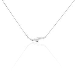 Histoire d'Or Collier Ainhoa Or Blanc Diamant