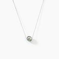 Histoire d'Or Collier Sissy Or Blanc Perle De Culture De Tahiti