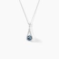 Histoire d'Or Collier Gillet Or Blanc Perle De Tahiti Oxyde Zirconium