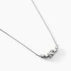 Histoire d'Or Collier Zachary Or Blanc Diamant Synth&eacute;tique