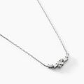 Histoire d'Or Collier Zachary Or Blanc Diamant Synth&eacute;tique
