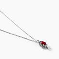 Histoire d'Or Collier Angelika Or Blanc Rubis Et Diamant