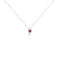 Histoire d'Or Collier Angie Or Blanc Diamant Et Rubis