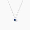 Histoire d'Or Collier Ovale Or Blanc Saphir